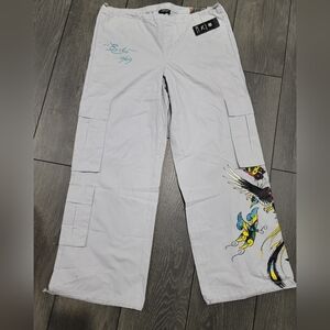 Ed Hardy Gray Cargo Pants